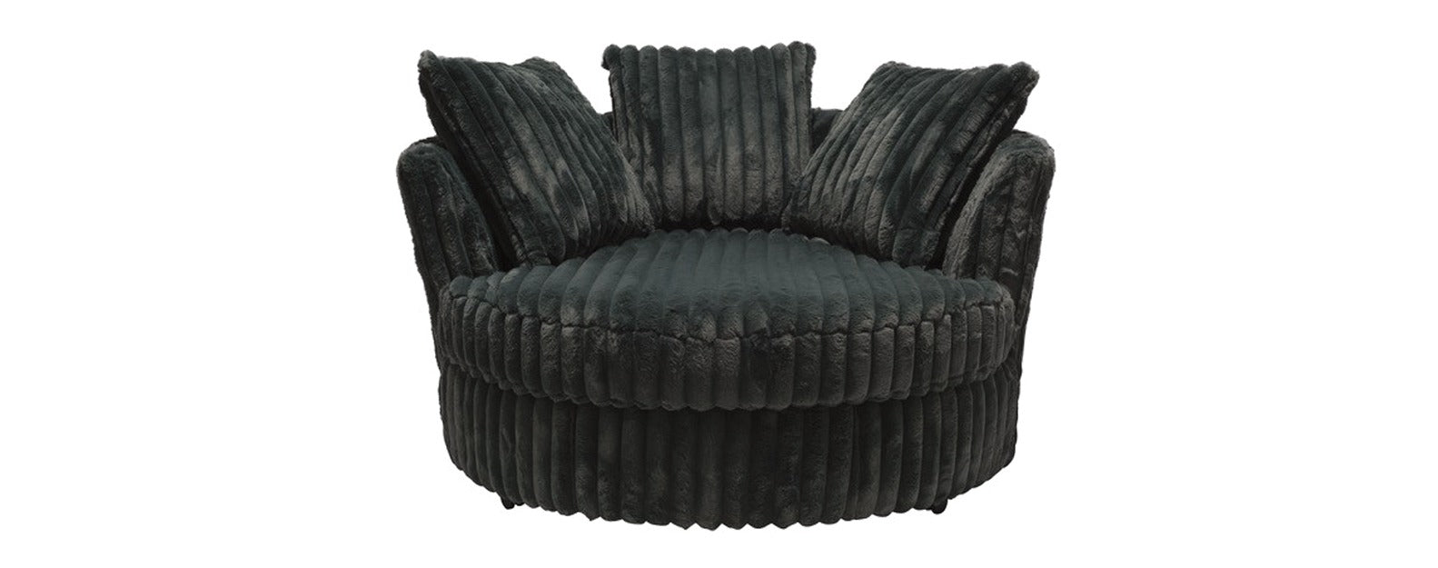 Galactic Charcoal Swivel Chair