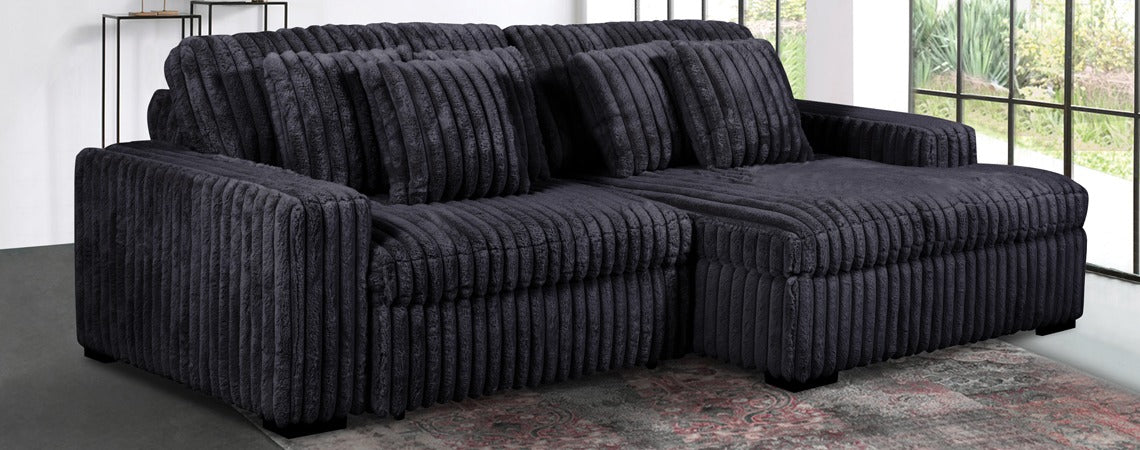 Presley Black Sectional