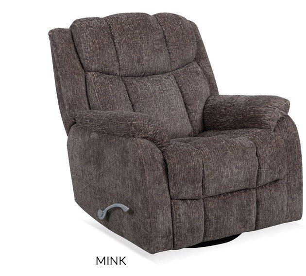 Calgary Mink Swivel Recliner