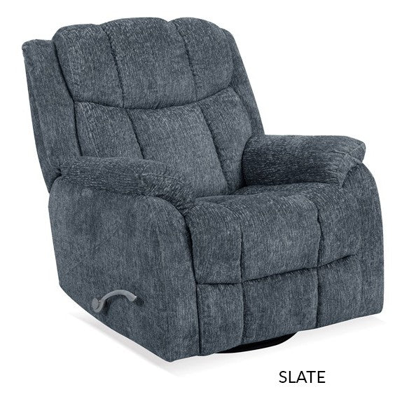 Calgary Slate Swivel Recliner