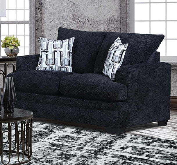 Derelly Black Loveseat