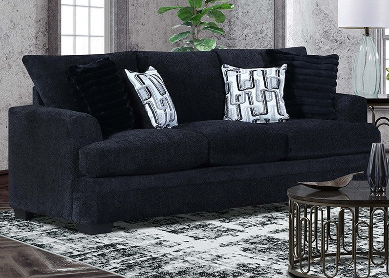 Derelly Black Sofa