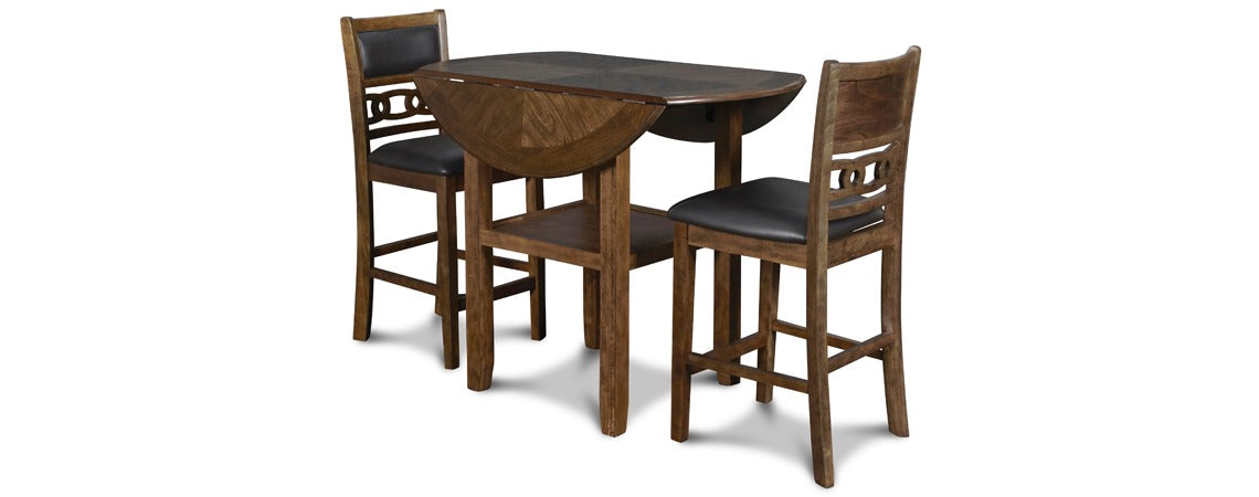 Gia Brown Drop Leaf Pub Dining