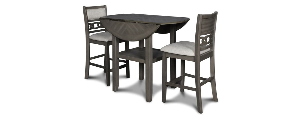 Gia Grey Drop Leaf Dining