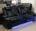 Omega Black Loveseat