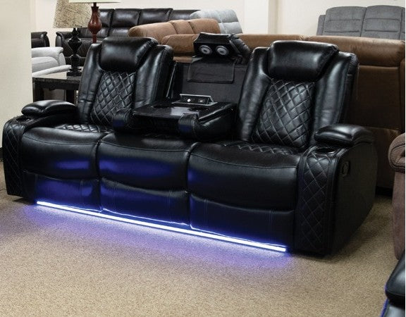 Omega Black Sofa
