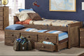 Twin Chestnut Captain Bed