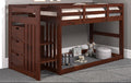 Twin Chocolate Stair Bunkbed