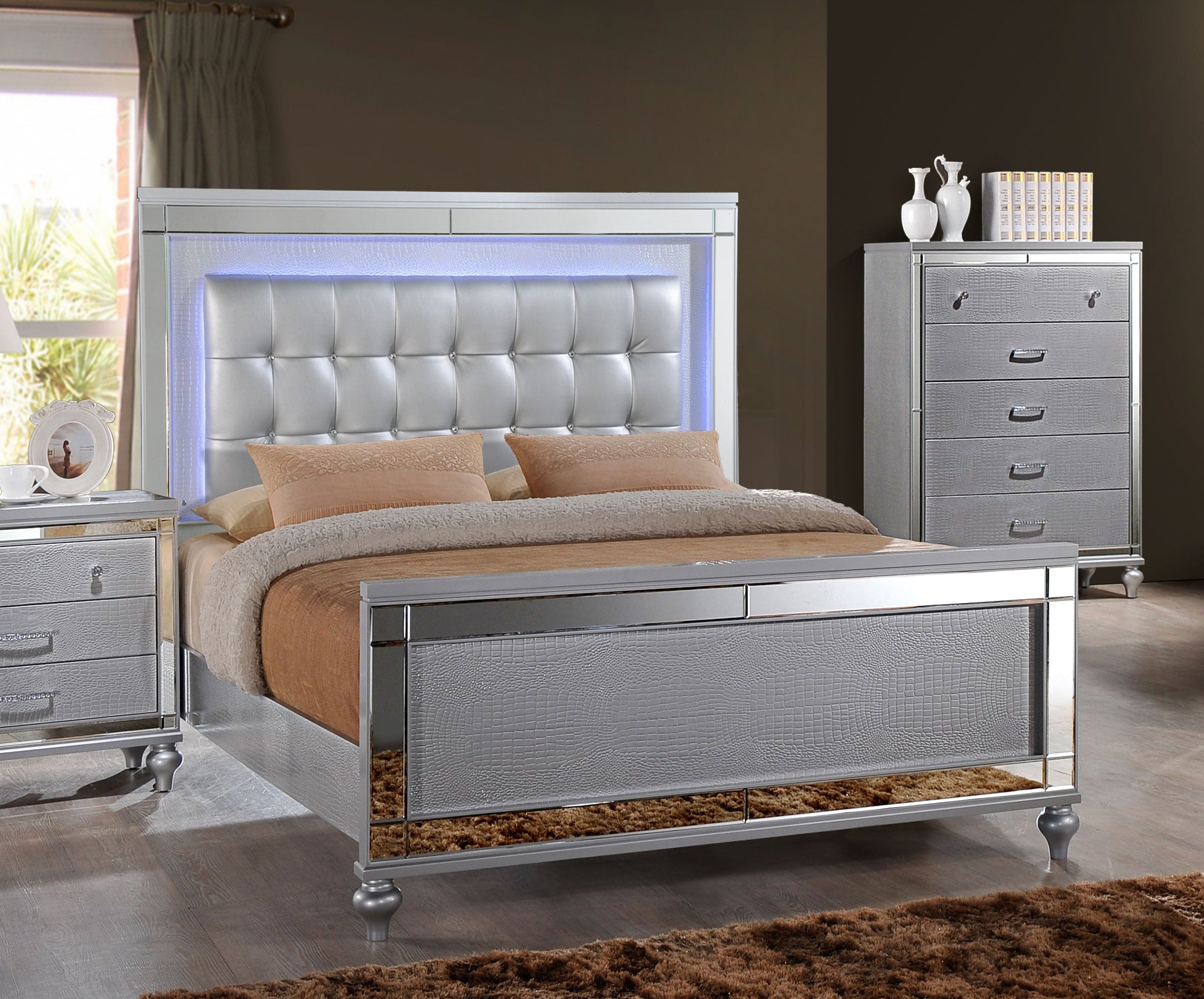 Valentino Silver Bed
