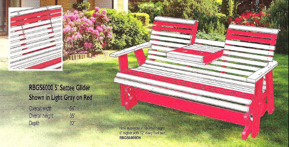 Rollback Settee Glider