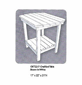 Oval End Table