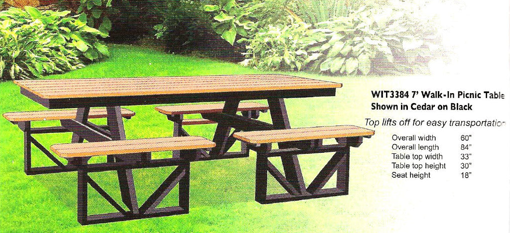 Walk-In Picnic Table