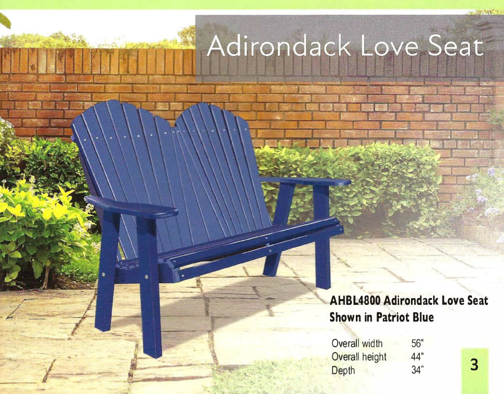 Adirondack Love Seat