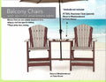 Balcony Chairs With Table Attachment