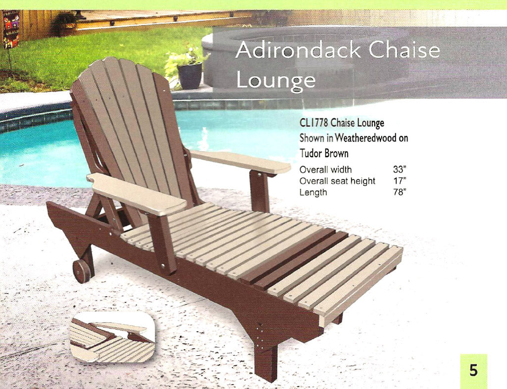 Adirondack Chaise Lounge