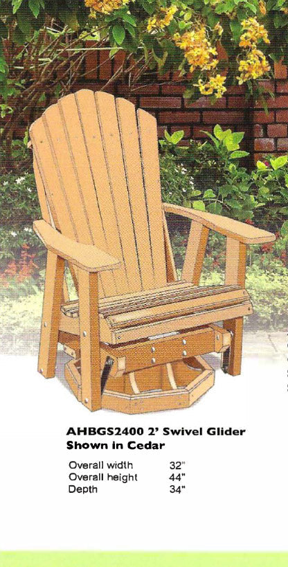 Adirondack Swivel Glider