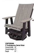 Contemporary Swivel Glider