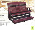 High Curve Back Counter Height Settee Glider
